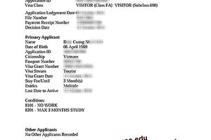 THỦ TỤC XIN VISA DU LỊCH ÚC – NHỮNG ĐIỀU BẠN CẦN BIẾT (Chúc mừng chú N.Đ.C &amp; cô B.T.Đ nhận visa du lịch Úc)