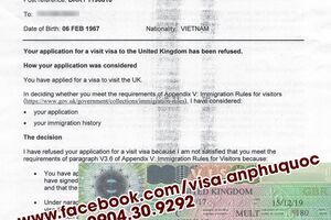HỒ SƠ TỰ LÀM BỊ CẢNH BÁO TỪ CHỐI CẤP VISA 10 NĂM ĐƯỢC AN PHÚ QUỐC CHỮA VÀ XIN THÀNH CÔNG VISA THĂM THÂN ANH QUỐC