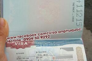 VISA DU LỊCH HÀN QUỐC CHO KHÁCH SINH NĂM 1997, HỘ CHIẾU TRẮNG, CHƯA CÓ THU NHẬP